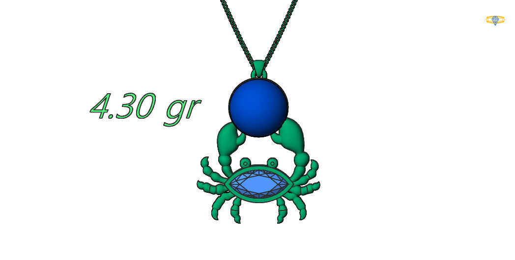 nacklace champagne glass with necklace Free 3D print model_9