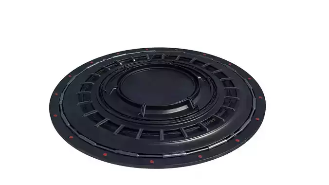 Sci-Fi Platform Cyberpunk Spaceship 3D model