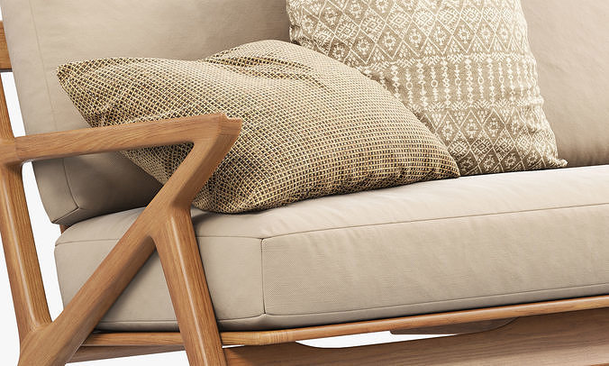 Joybird Soto Concave Loveseat 3D model 3