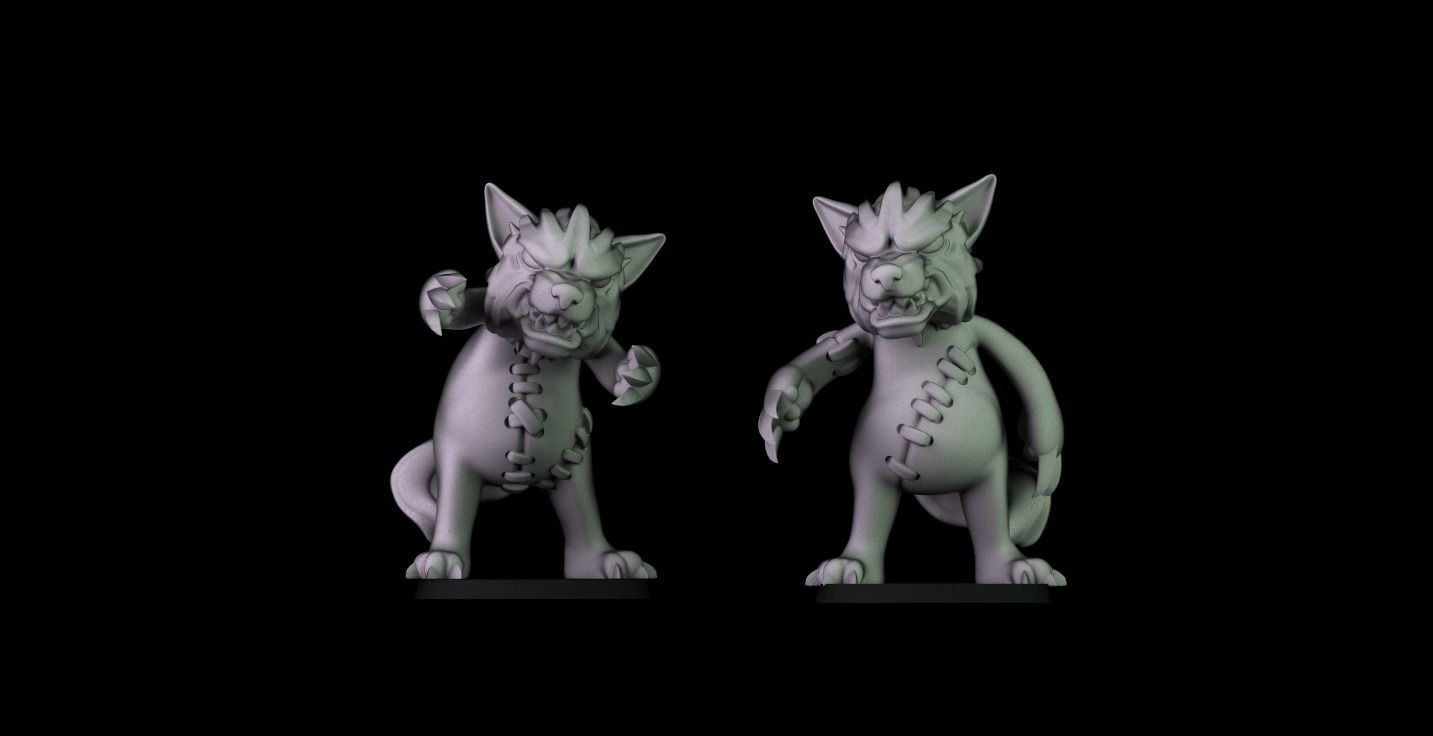 Killer teddy Bears Team 3D print model_1