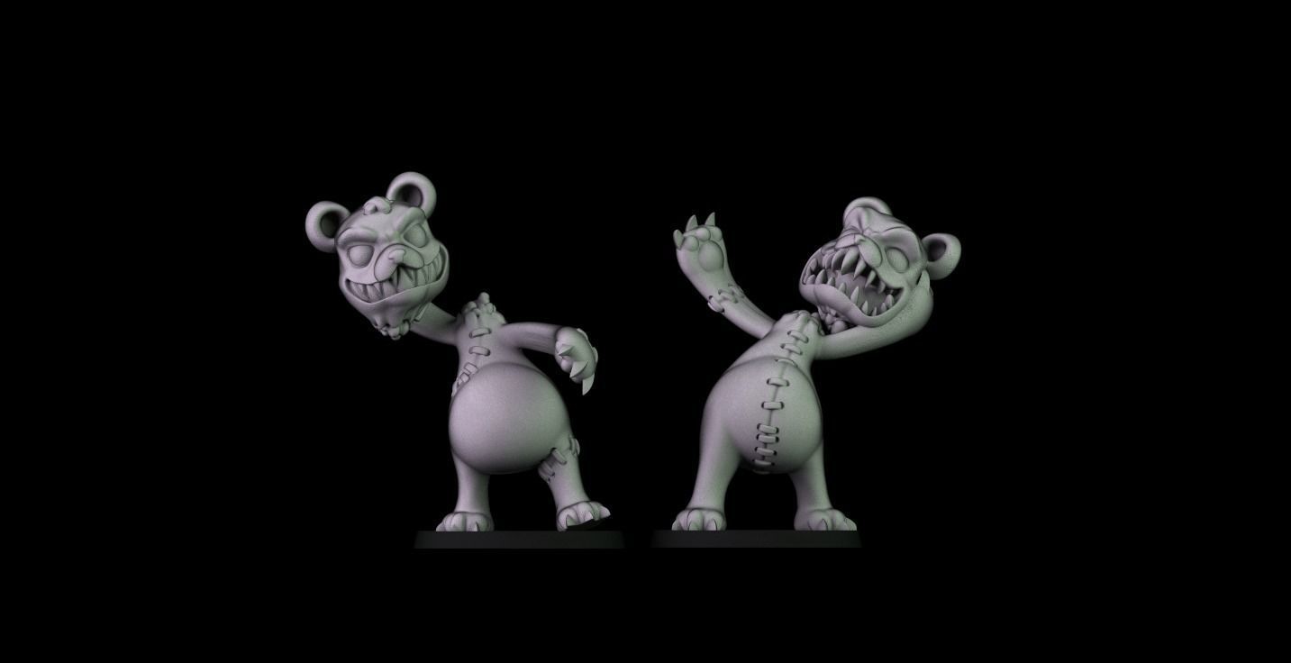 Killer teddy Bears Team 3D print model_2