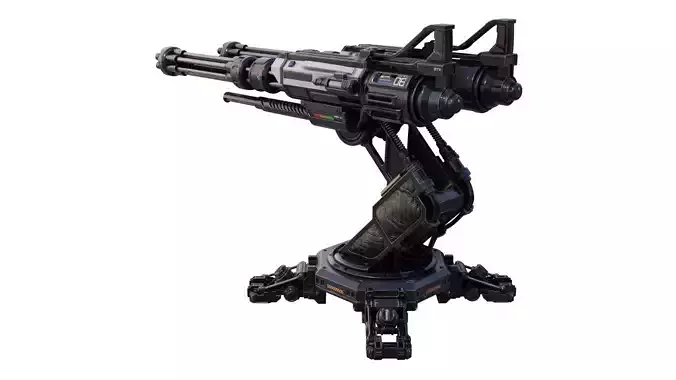 TURRET WEAPON 3D Model