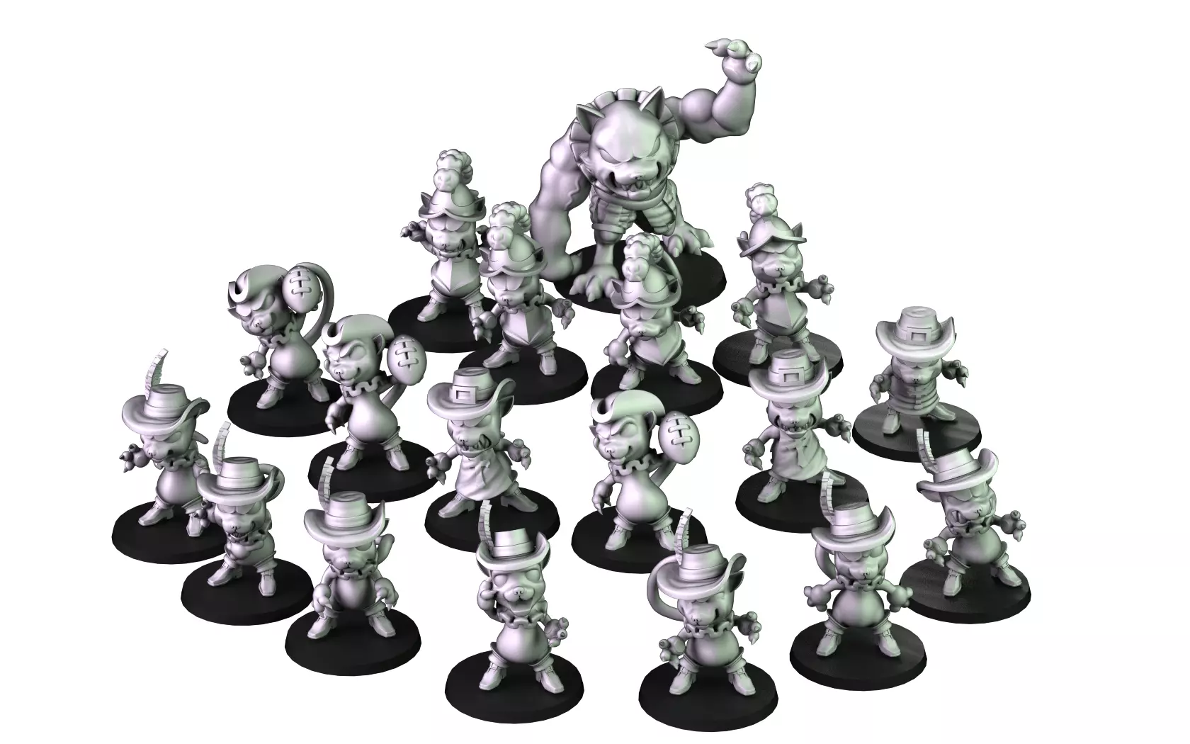 Courtly Cats Team 3D print model