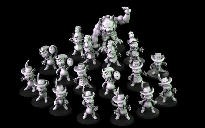 Courtly Cats Team 3D print model