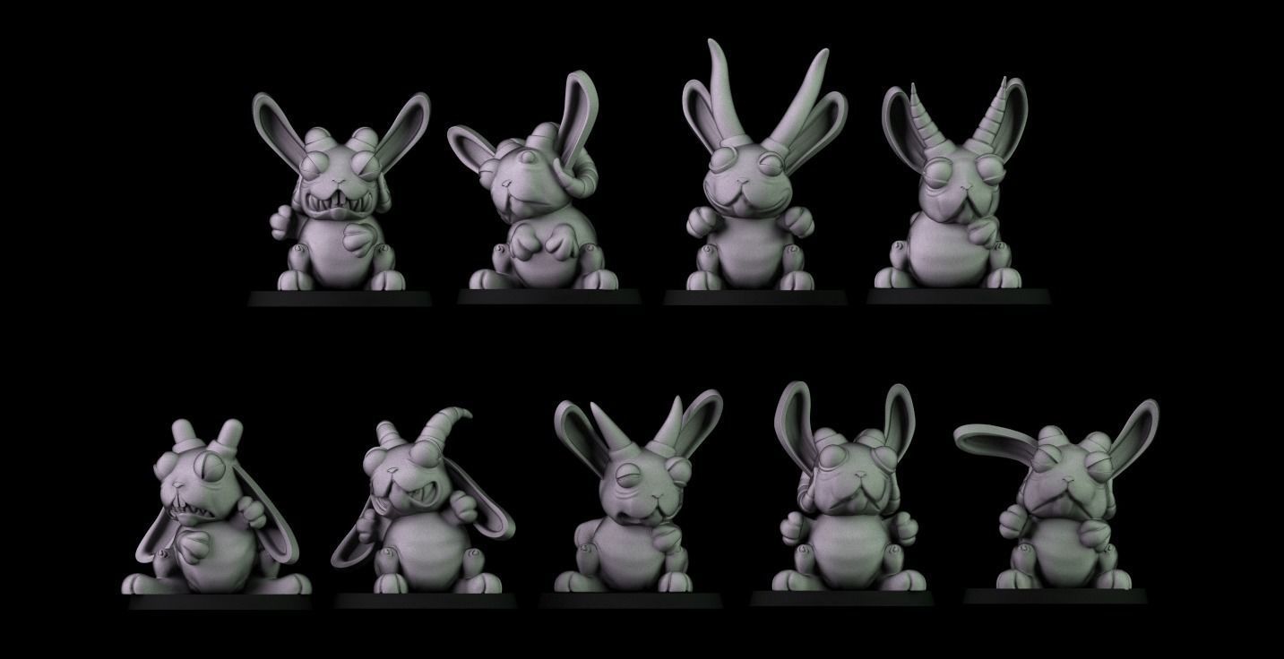 Demonic Rabbits team 3D print model_3