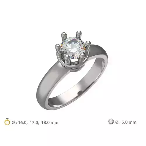 N229 Solitaire ring