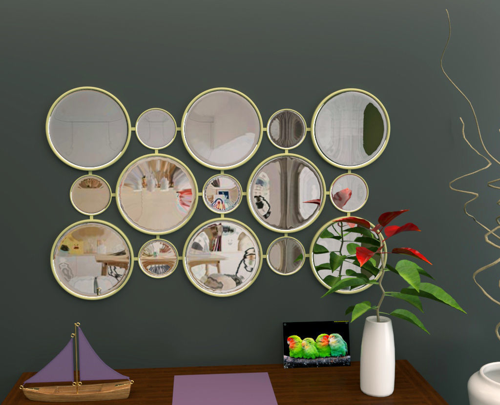 Mirror package 01 Low-poly 3D model_12