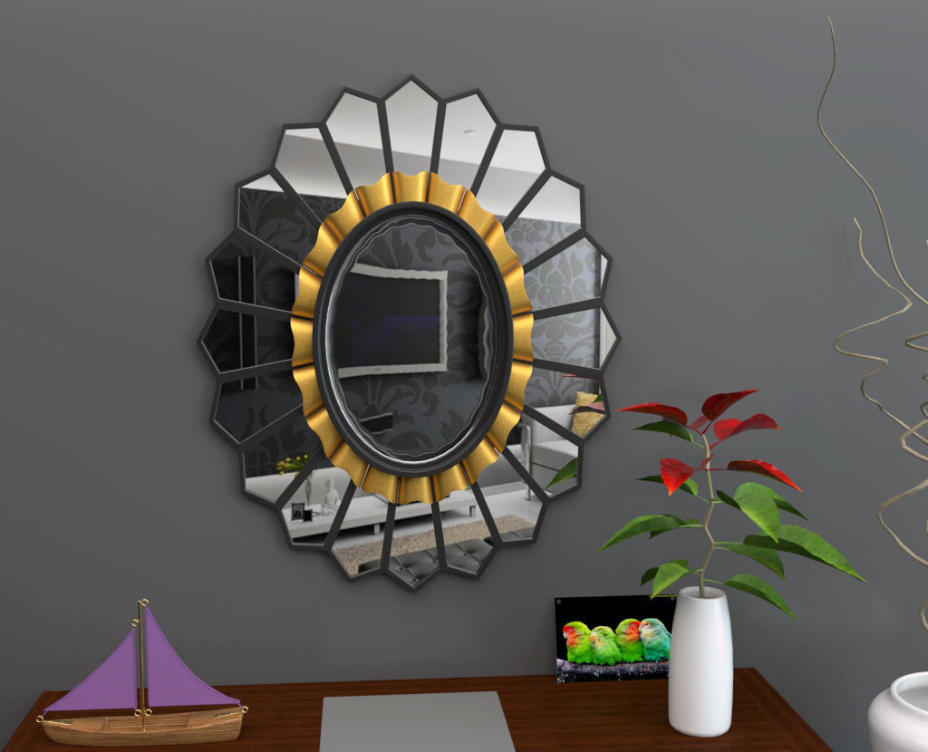 Mirror package 01 Low-poly 3D model_2