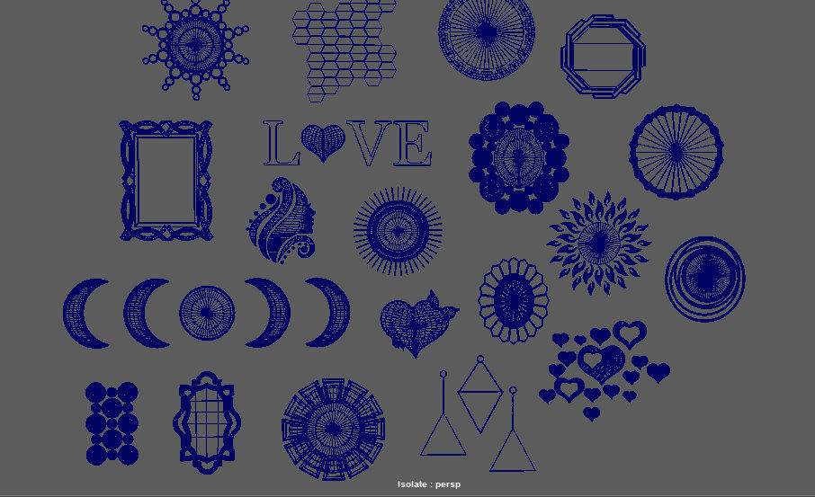 Mirror package 01 Low-poly 3D model_22