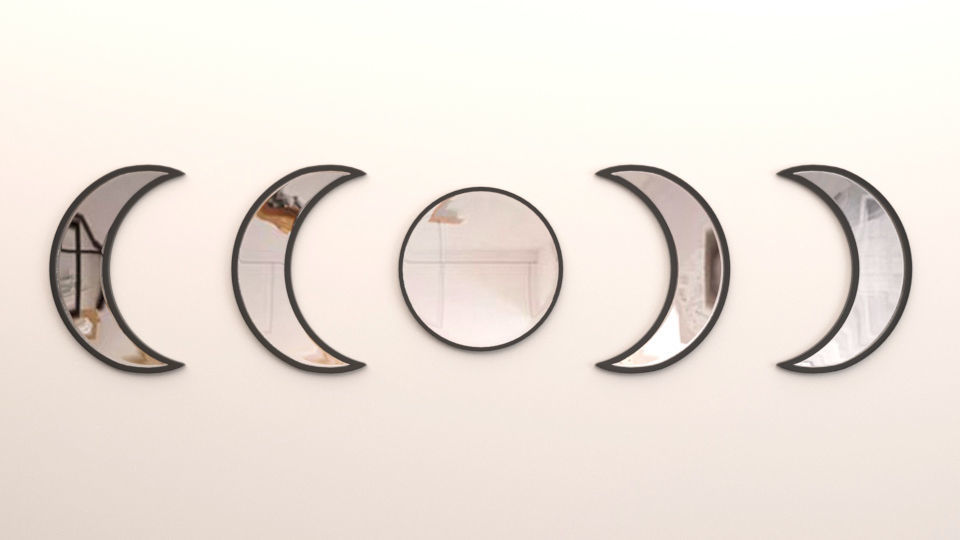 Mirror package 01 Low-poly 3D model_17