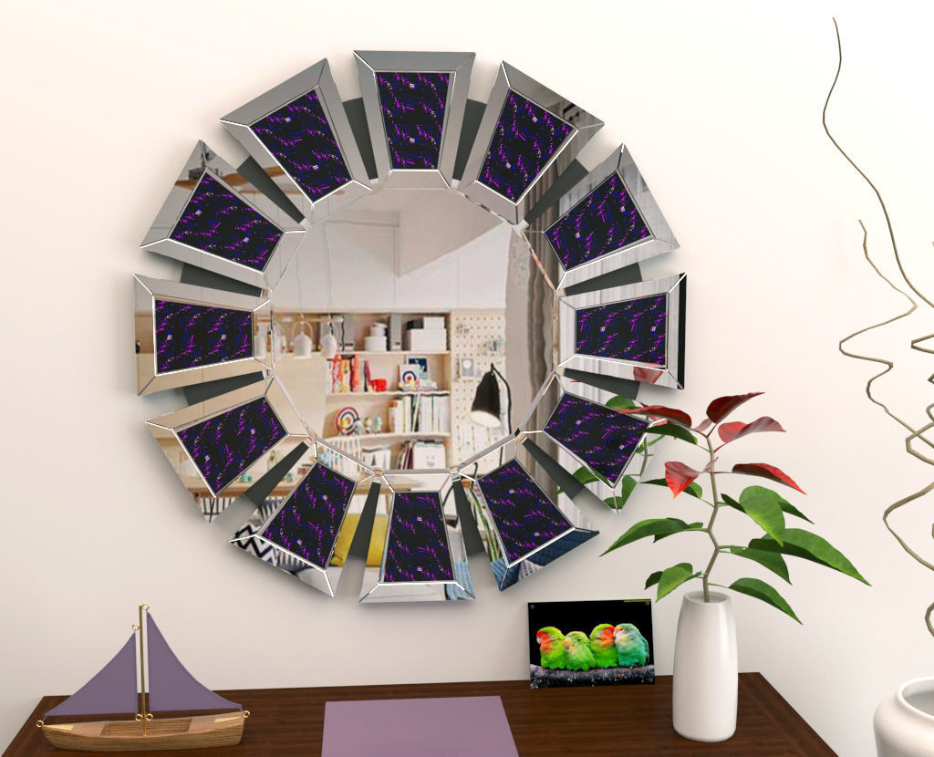 Mirror package 01 Low-poly 3D model_13