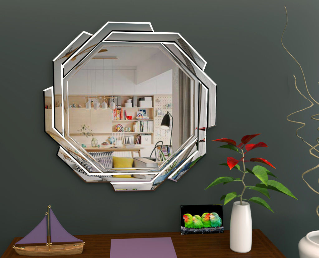 Mirror package 01 Low-poly 3D model_15