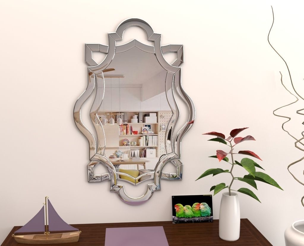 Mirror package 01 Low-poly 3D model_8