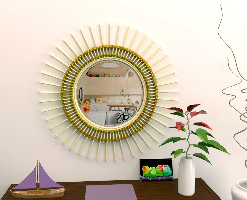 Mirror package 01 Low-poly 3D model_5