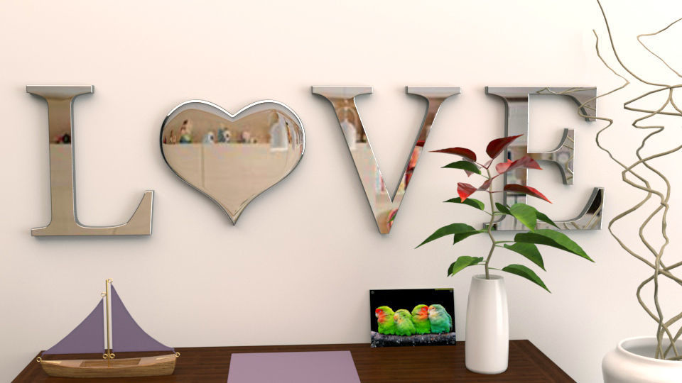 Mirror package 01 Low-poly 3D model_16