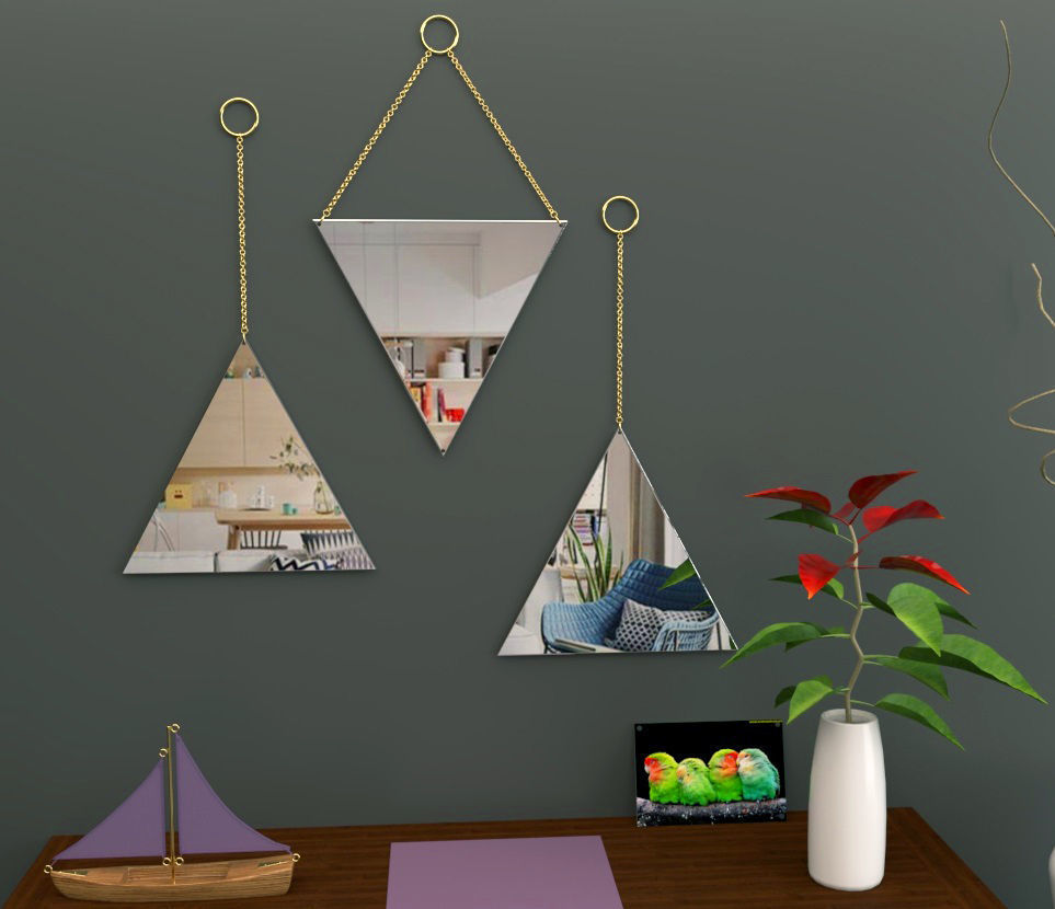 Mirror package 01 Low-poly 3D model_11