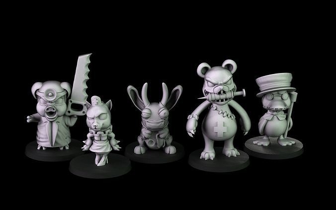 Little bad Doctors 3D print model