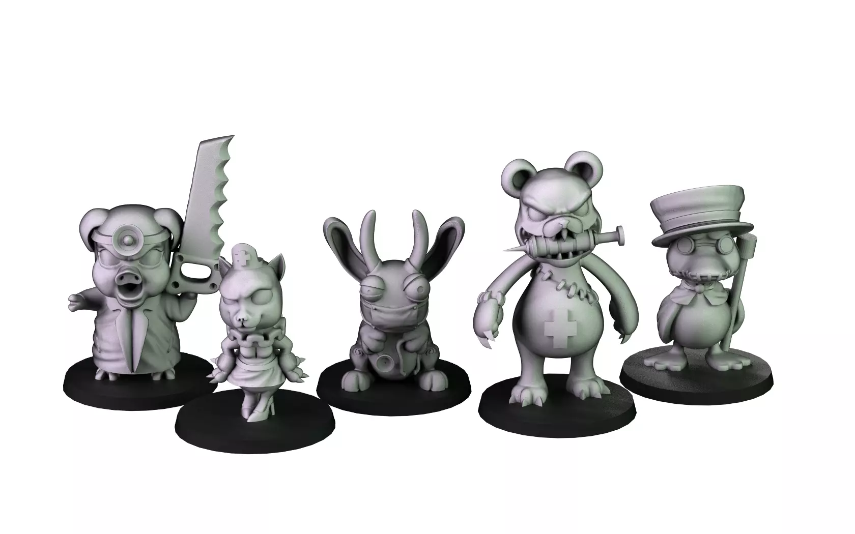 Little bad Doctors 3D print model_0