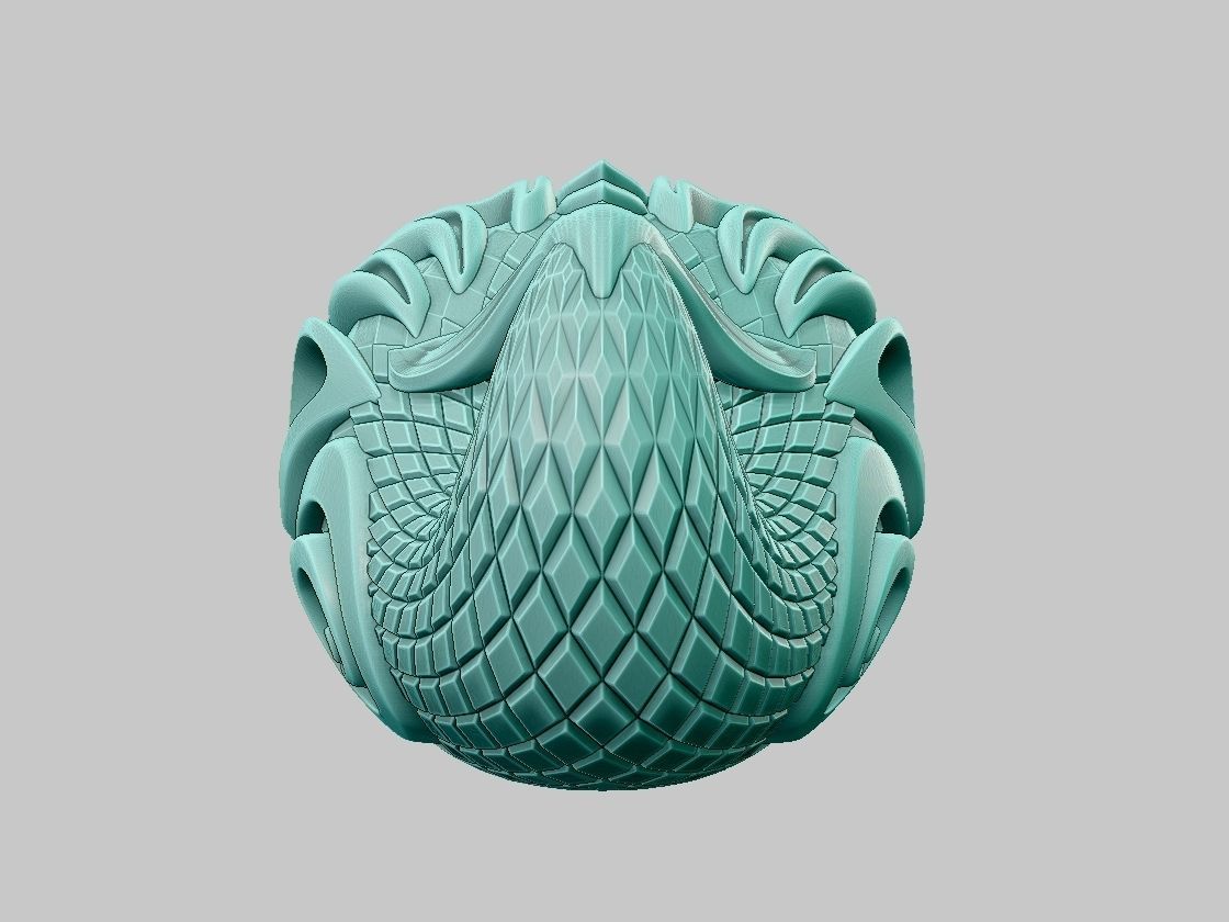 3d model netsuke dragon fish Makatsuge 3D print model_5