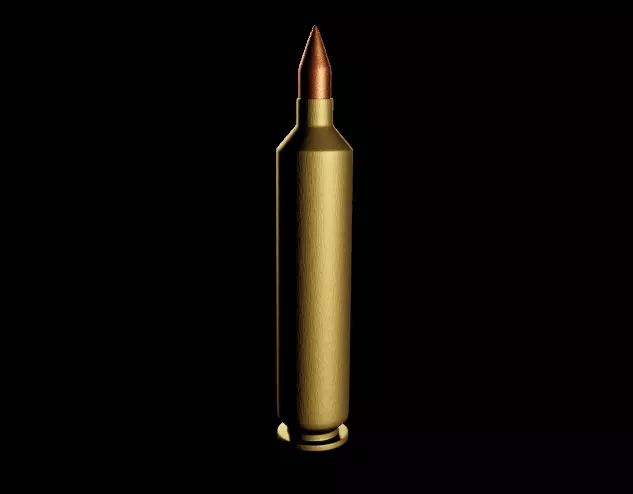 Bullet gold Free 3D model