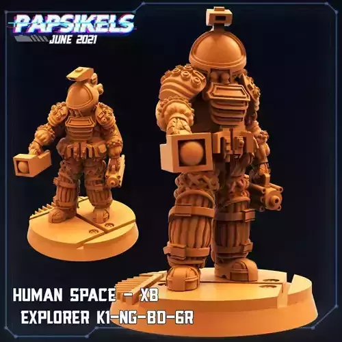 HUMAN SPACE EXPLORER XB K1 NG BD GR 3D print model