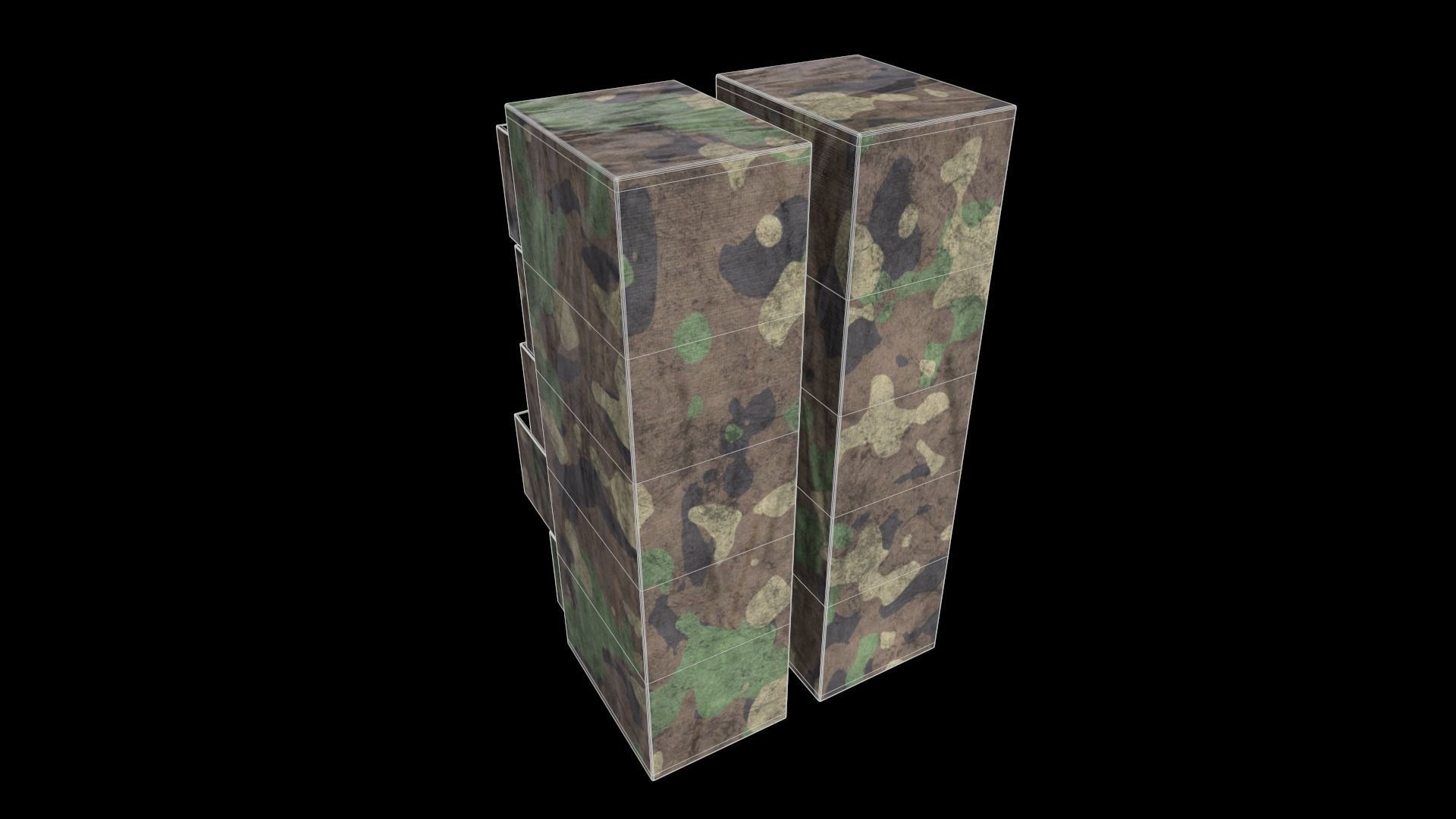 Cabinet V1 - 002 Low-poly 3D model_14