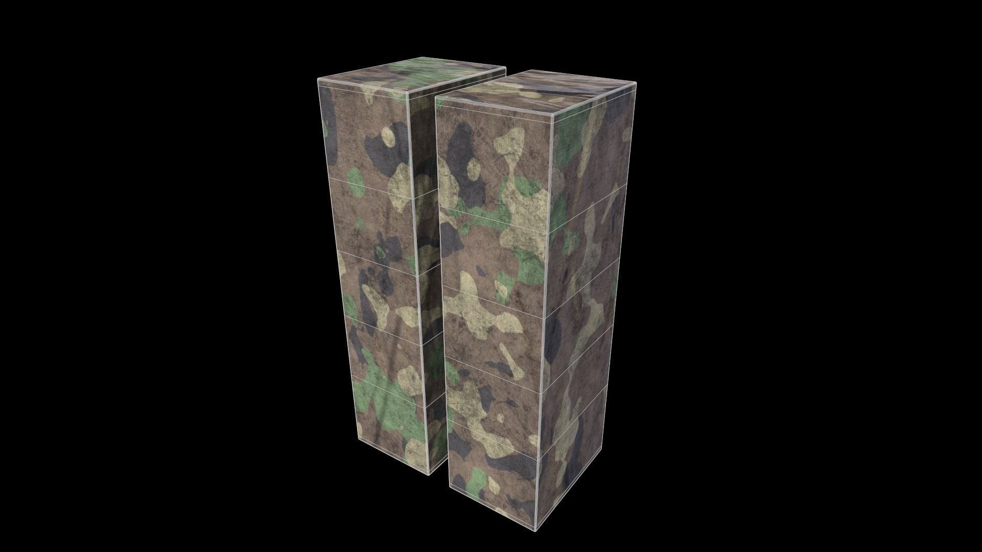 Cabinet V1 - 002 Low-poly 3D model_13