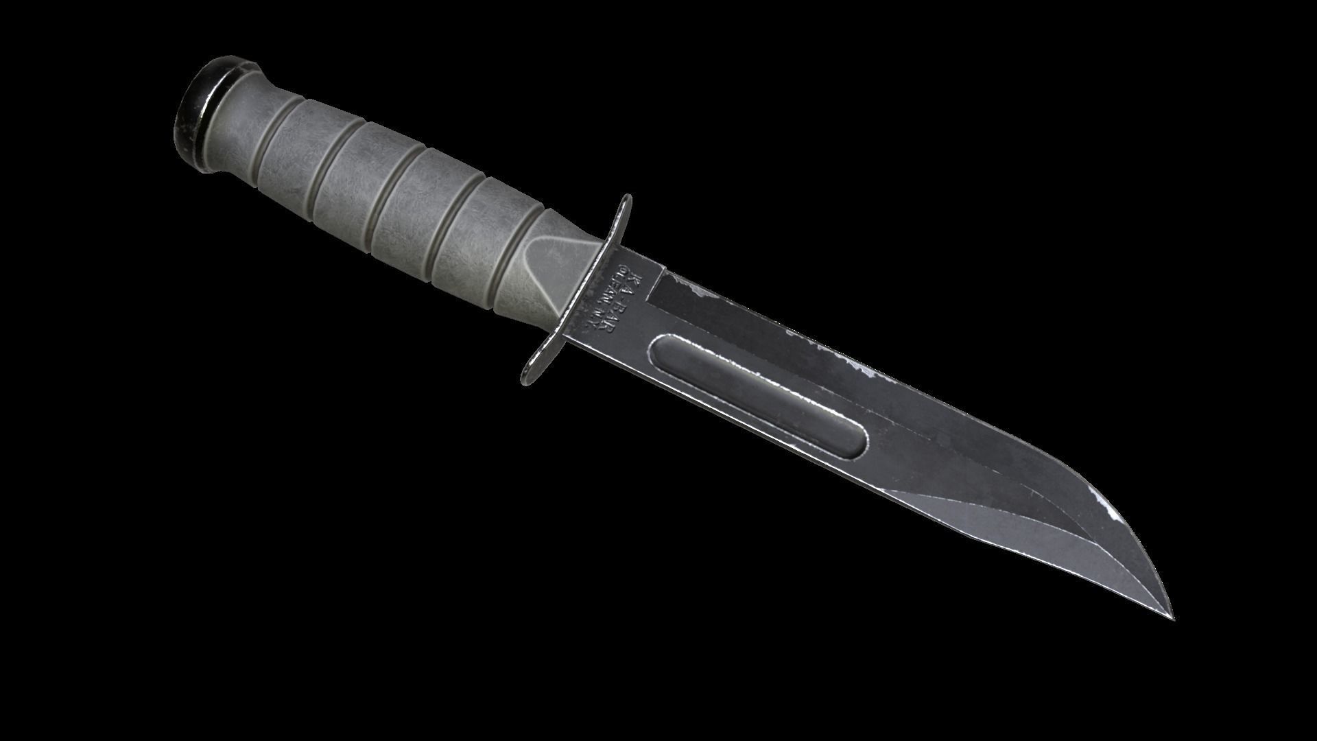 COMBAT KNIFE 3D Model Low-poly 3D model_6