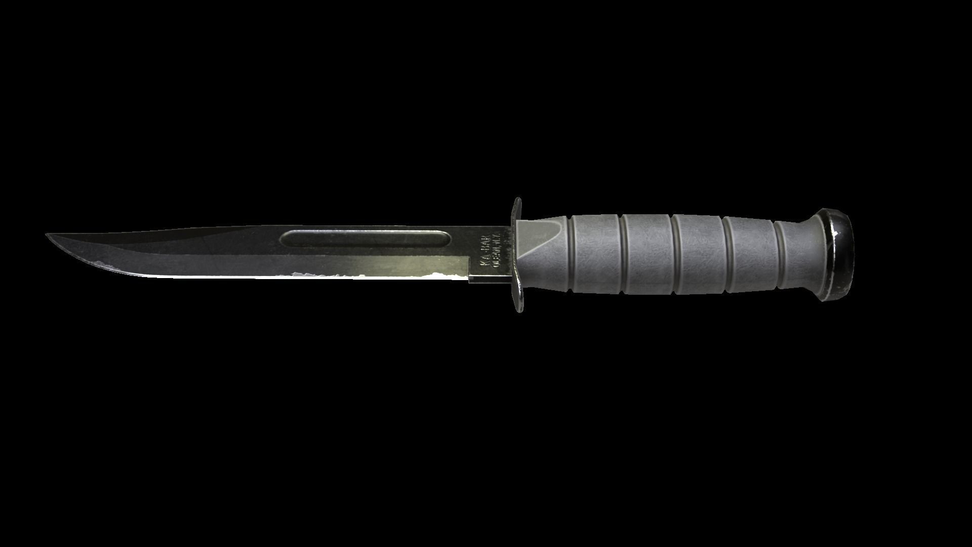 COMBAT KNIFE 3D Model Low-poly 3D model_3