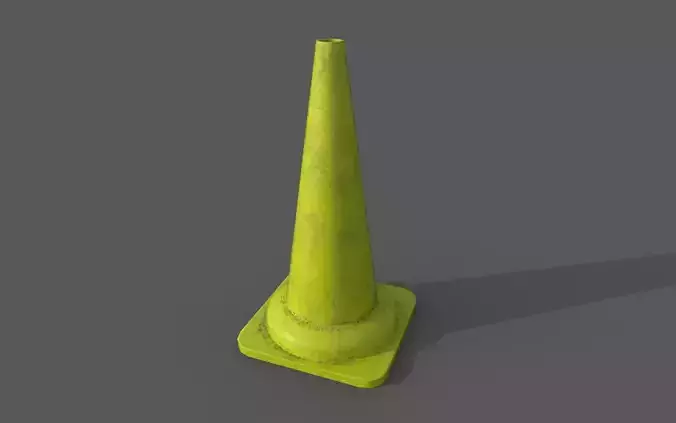 Traffic cone Low-poly 3D model