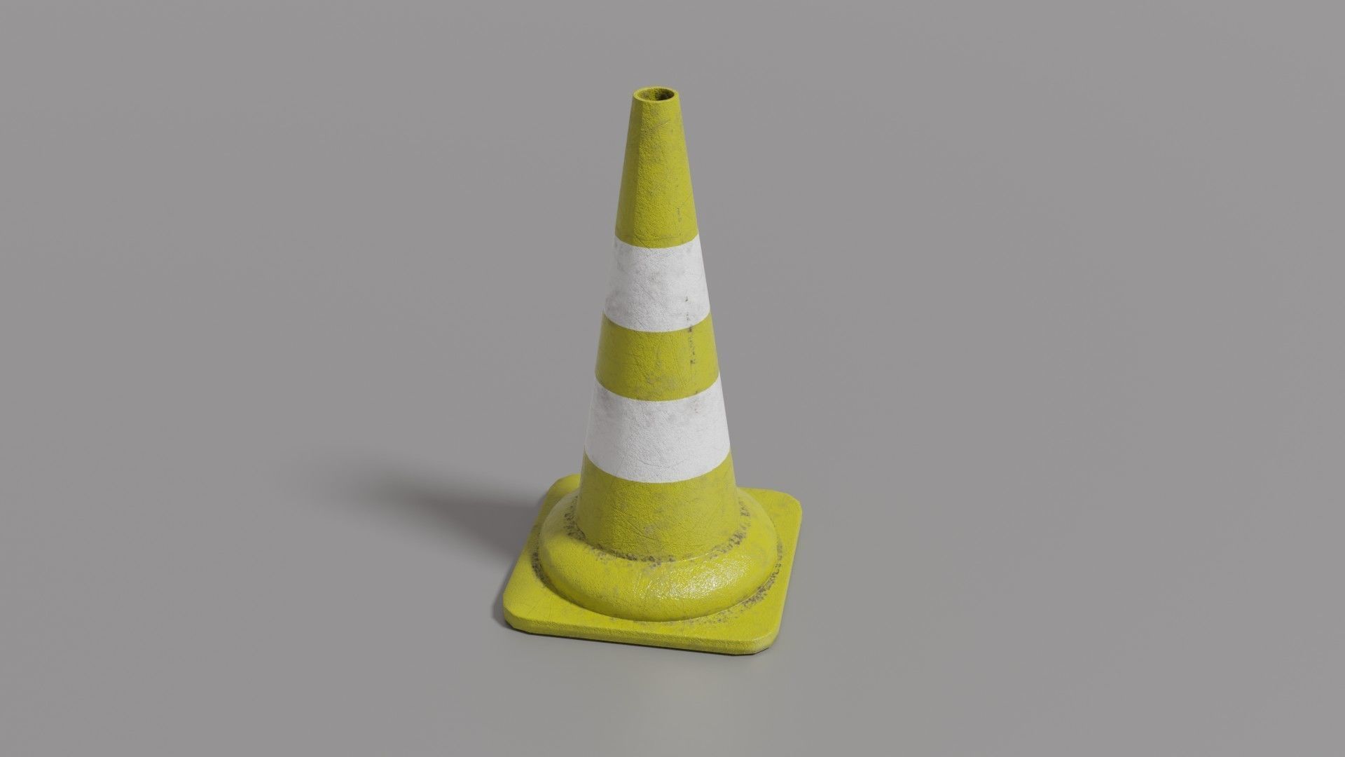 Traffic cone Low-poly 3D model_25