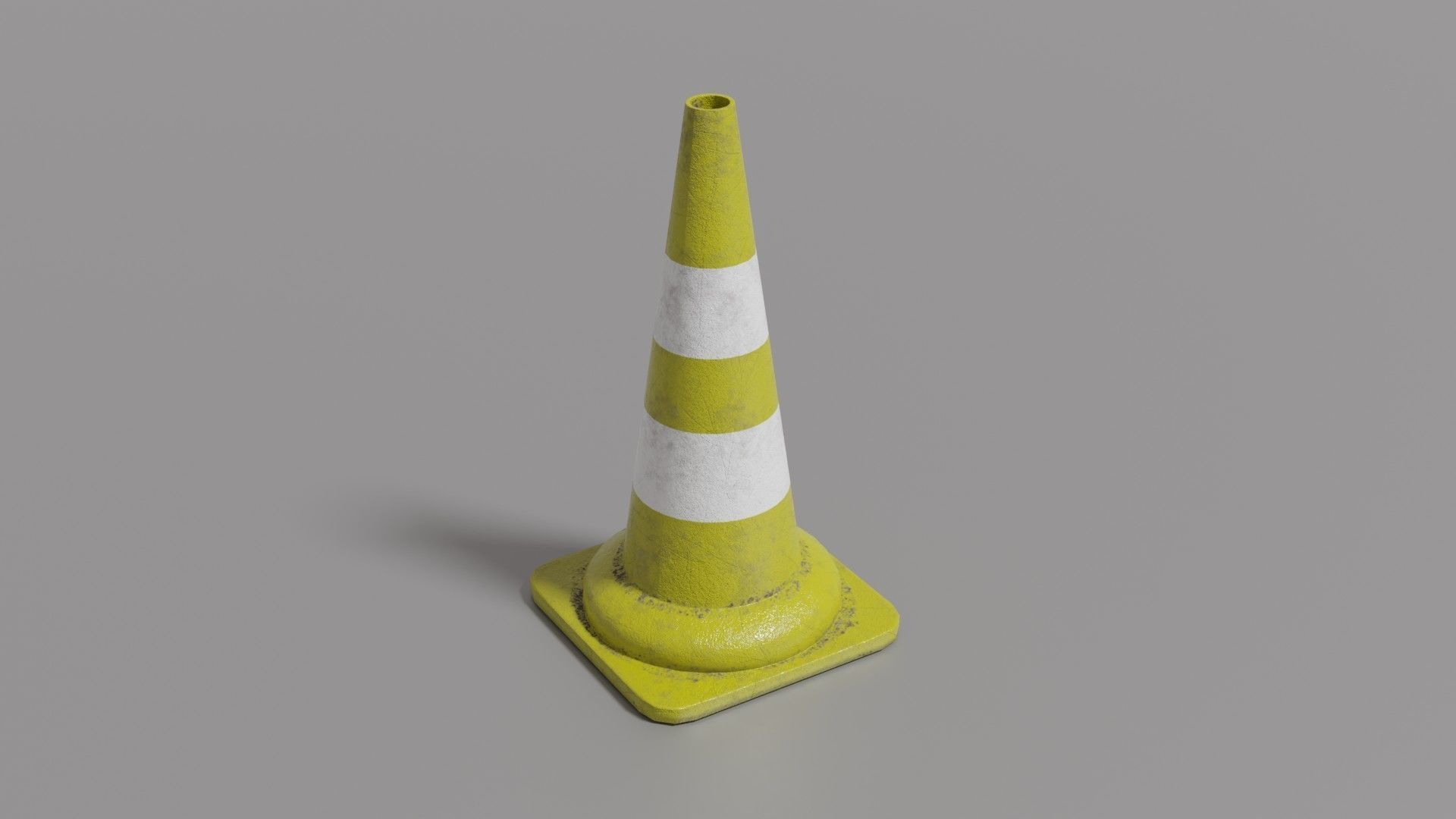 Traffic cone Low-poly 3D model_34