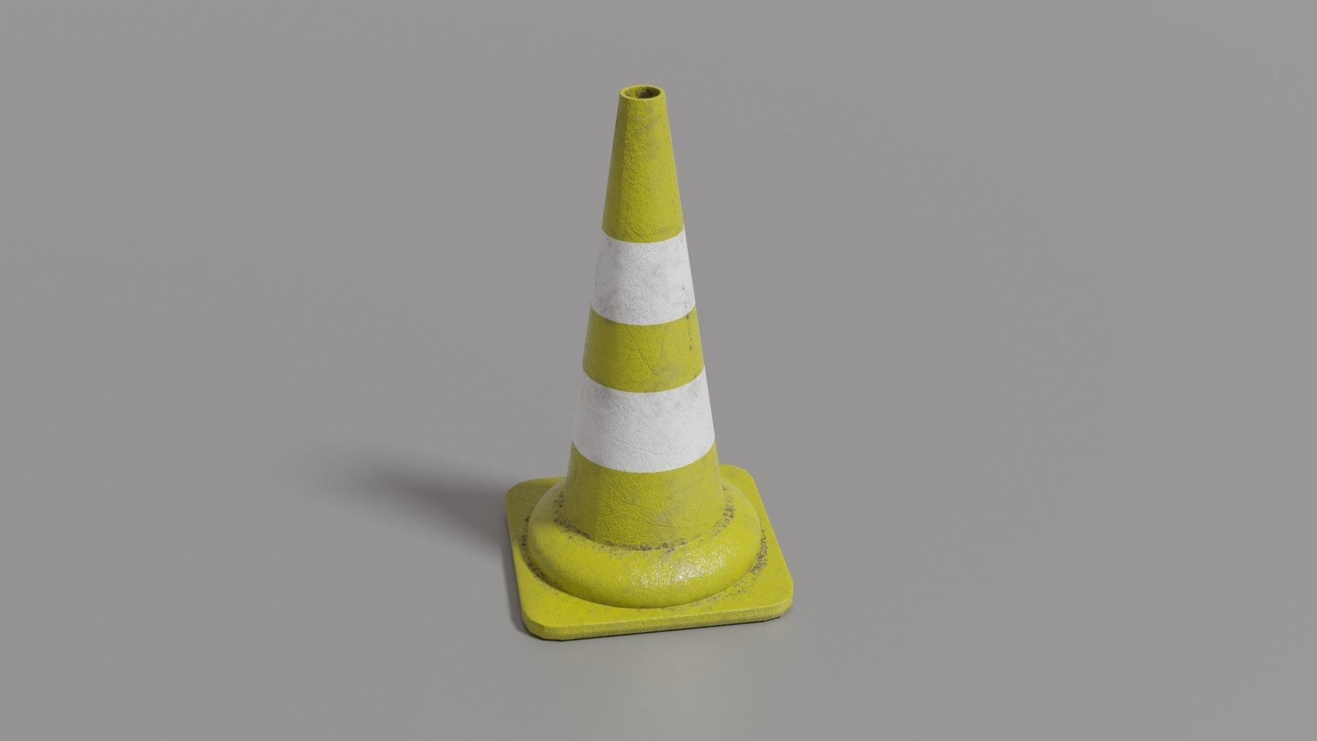 Traffic cone Low-poly 3D model_26