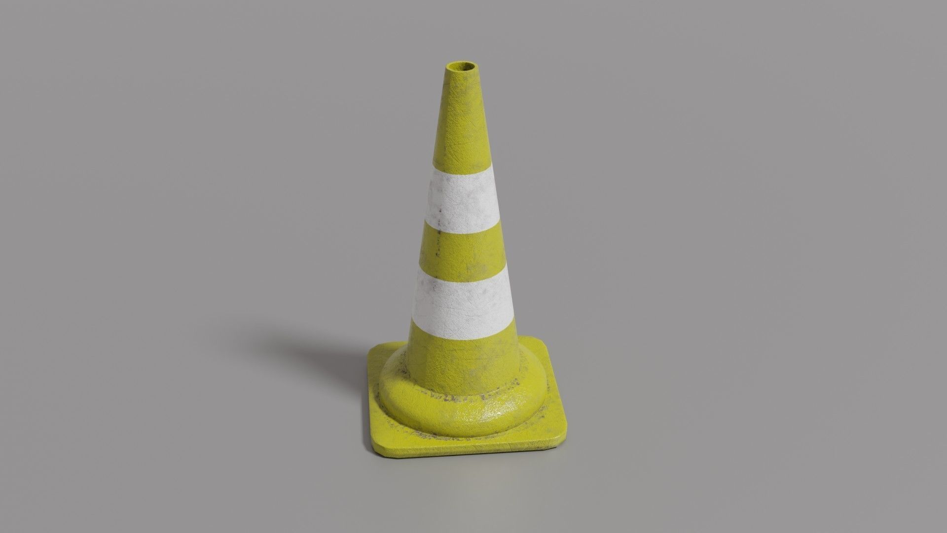 Traffic cone Low-poly 3D model_37