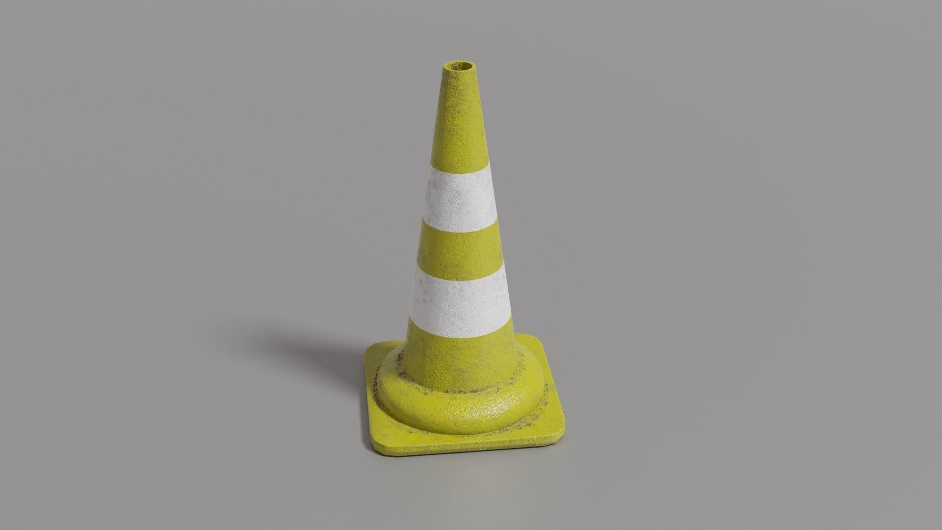 Traffic cone Low-poly 3D model_33