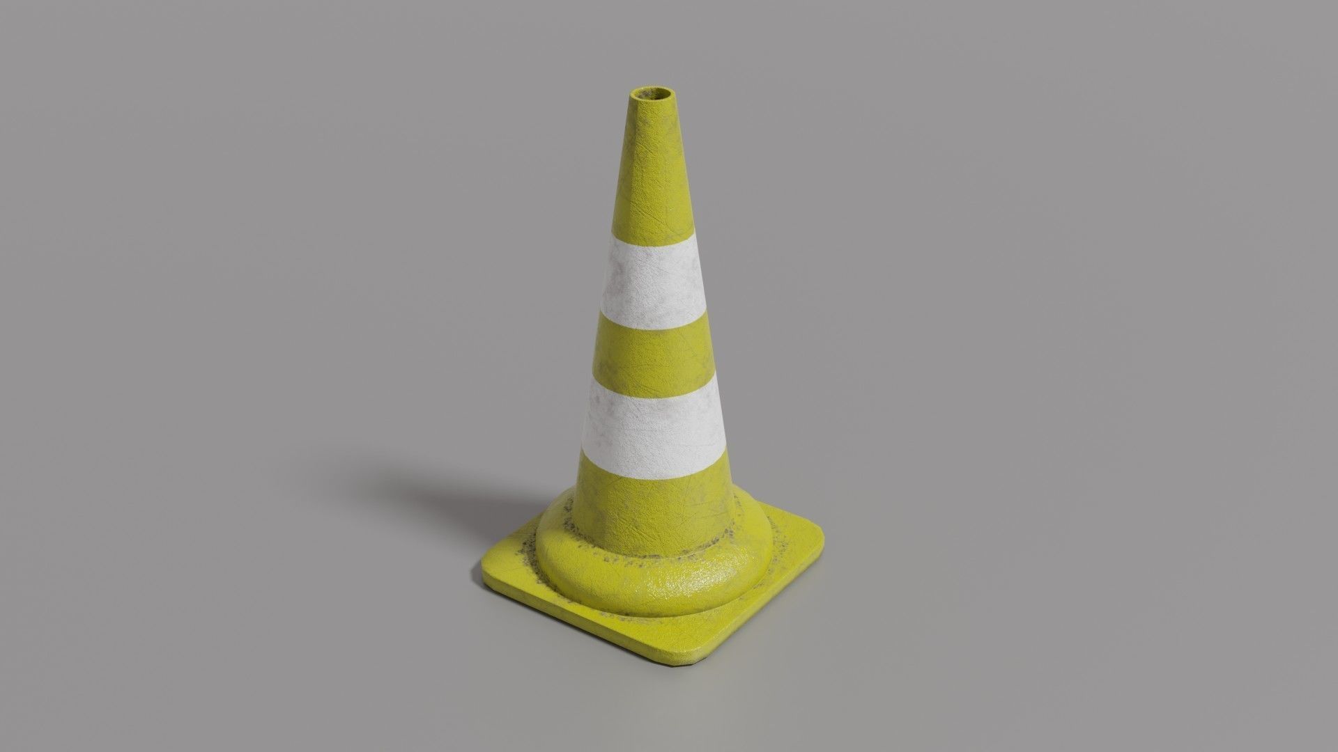 Traffic cone Low-poly 3D model_28