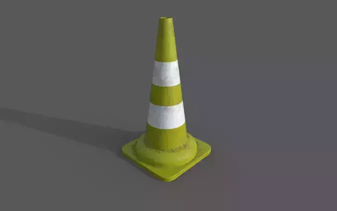 Traffic cone Low-poly 3D model