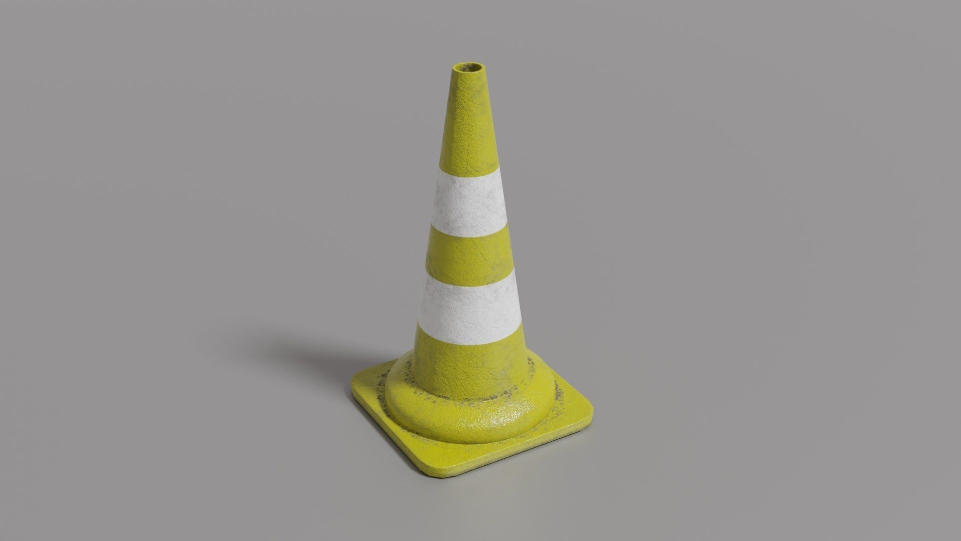 Traffic cone Low-poly 3D model_27