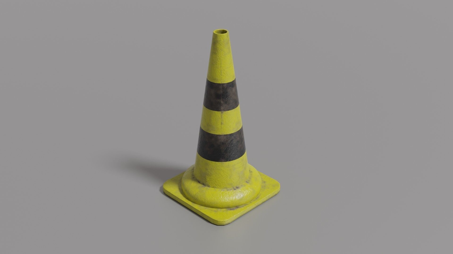 Traffic cone  Low-poly 3D model_22