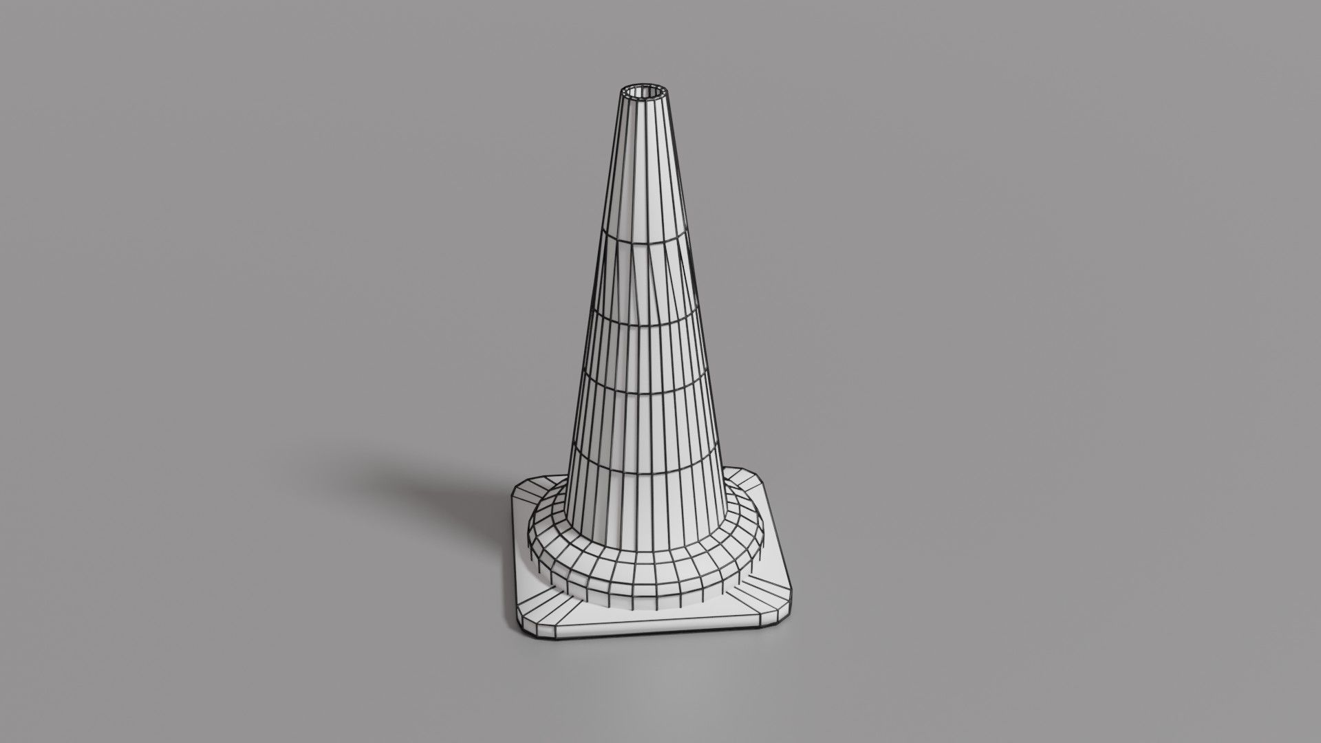 Traffic cone  Low-poly 3D model_18