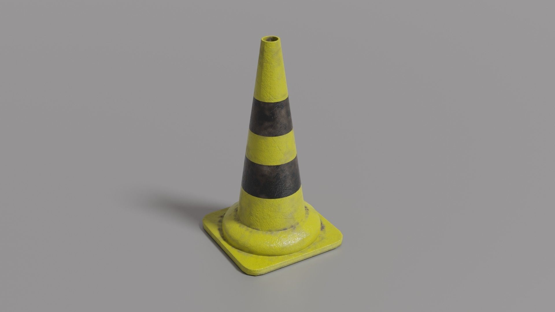 Traffic cone  Low-poly 3D model_27