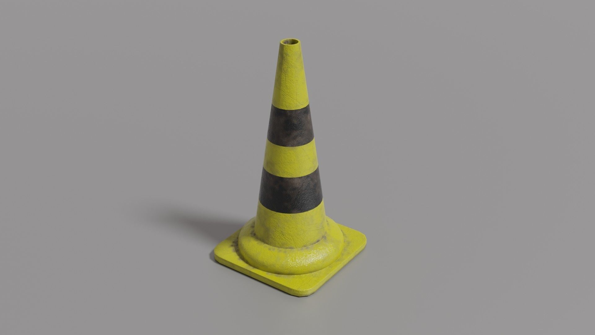 Traffic cone  Low-poly 3D model_28