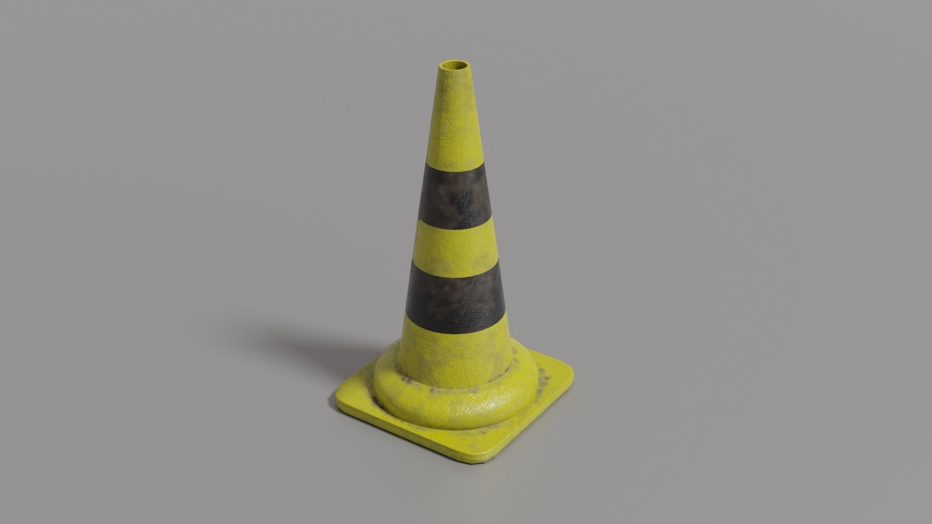 Traffic cone  Low-poly 3D model_35