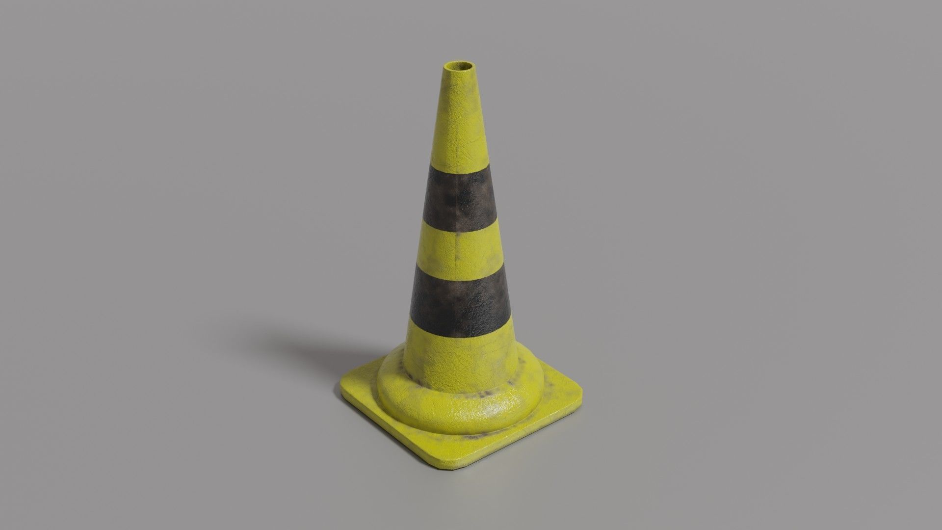 Traffic cone  Low-poly 3D model_40