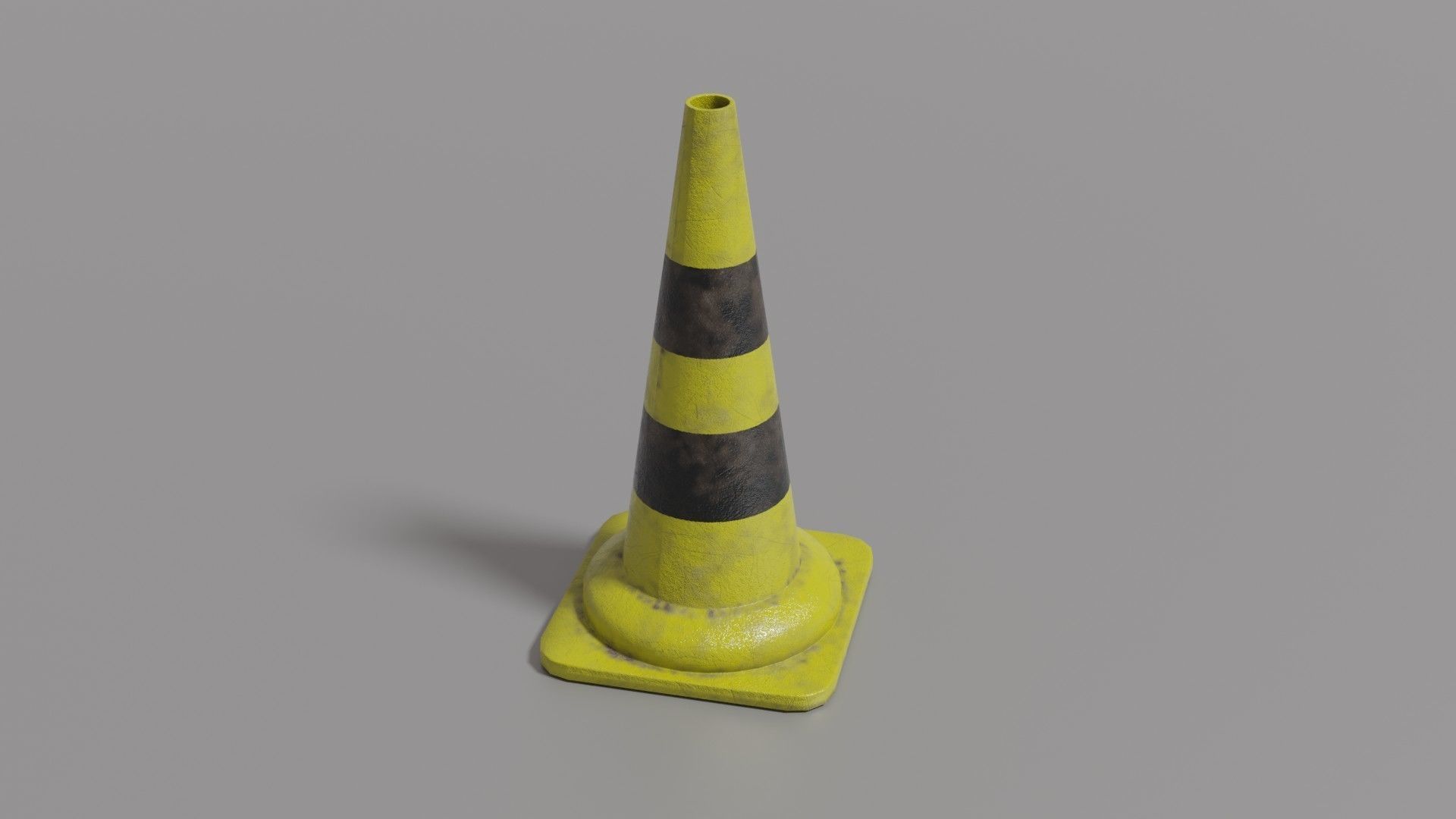 Traffic cone  Low-poly 3D model_36
