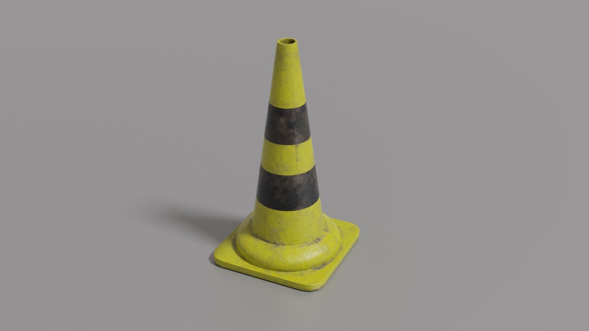 Traffic cone  Low-poly 3D model_24