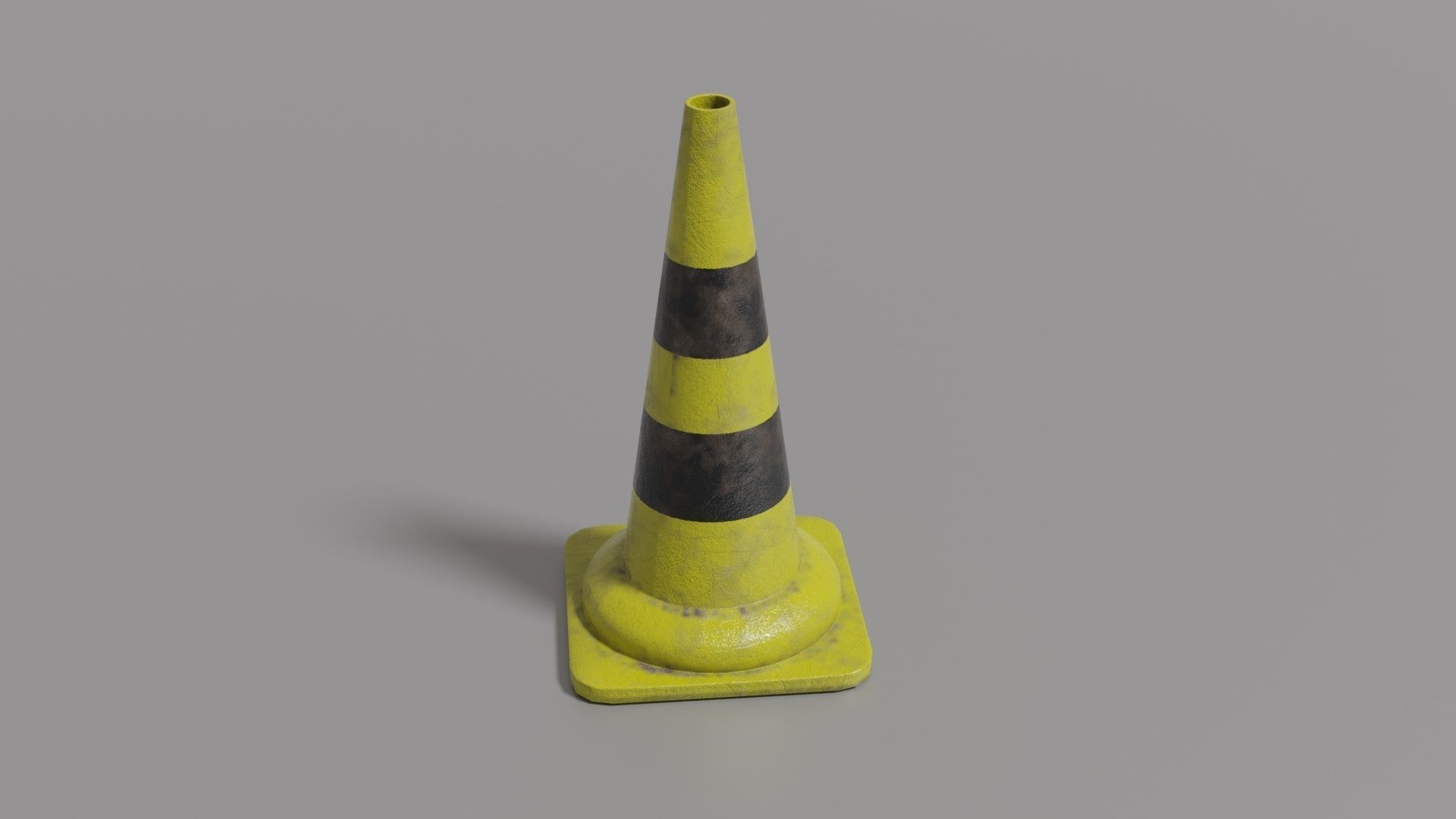 Traffic cone  Low-poly 3D model_37