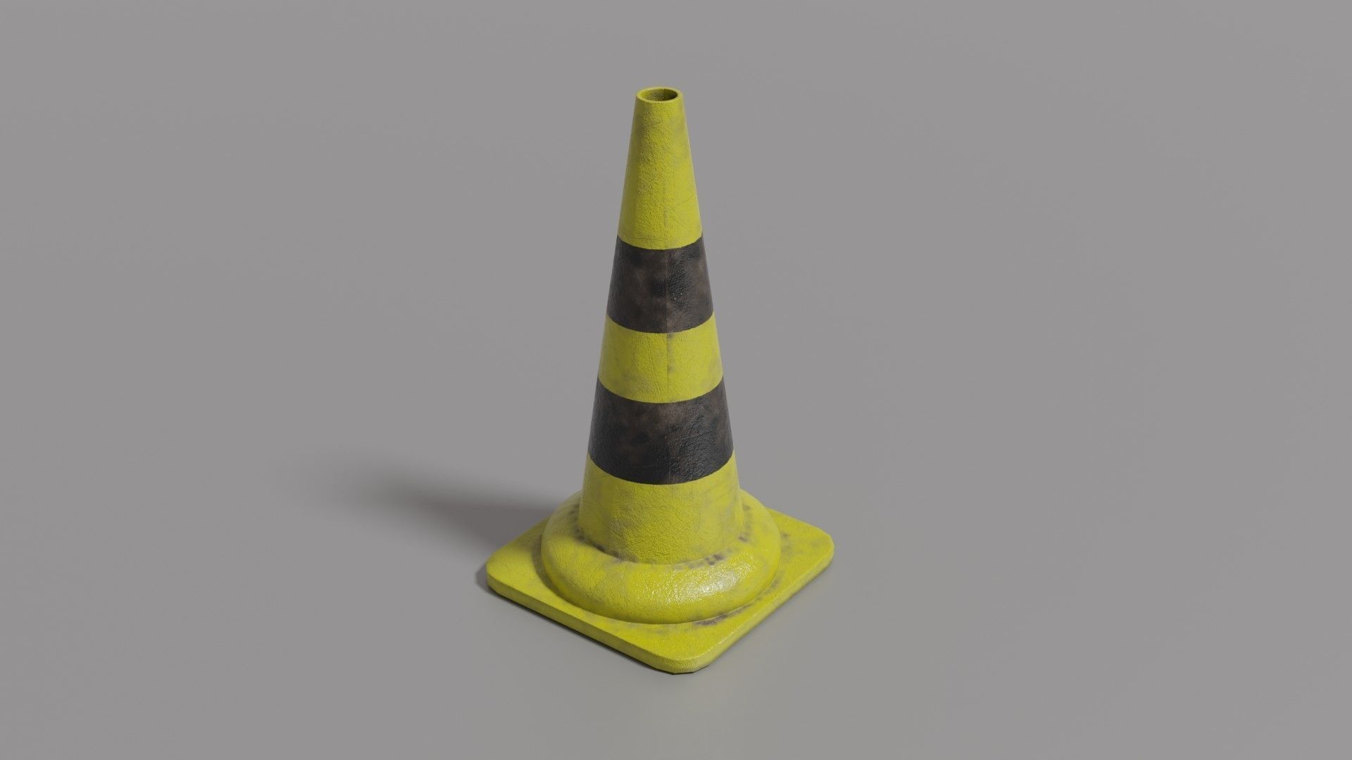Traffic cone  Low-poly 3D model_23