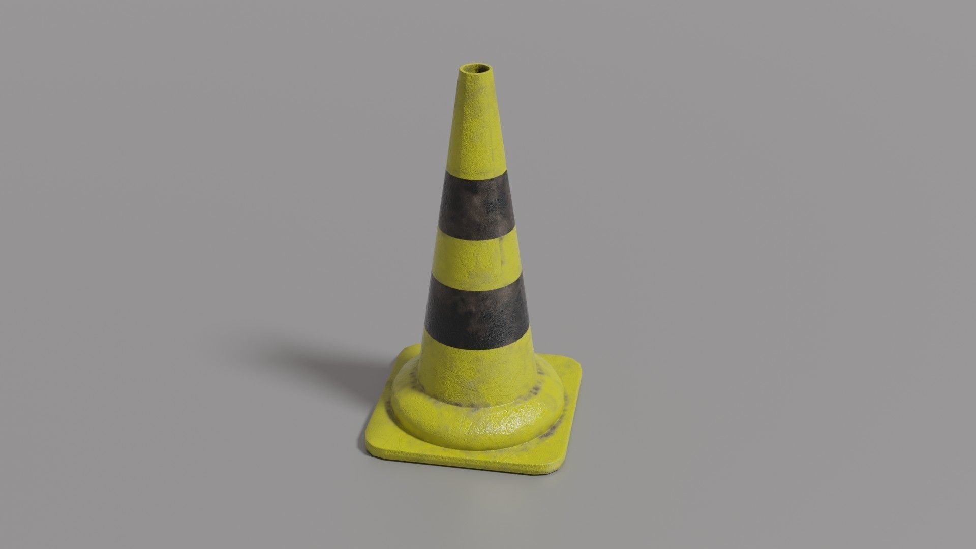 Traffic cone  Low-poly 3D model_25