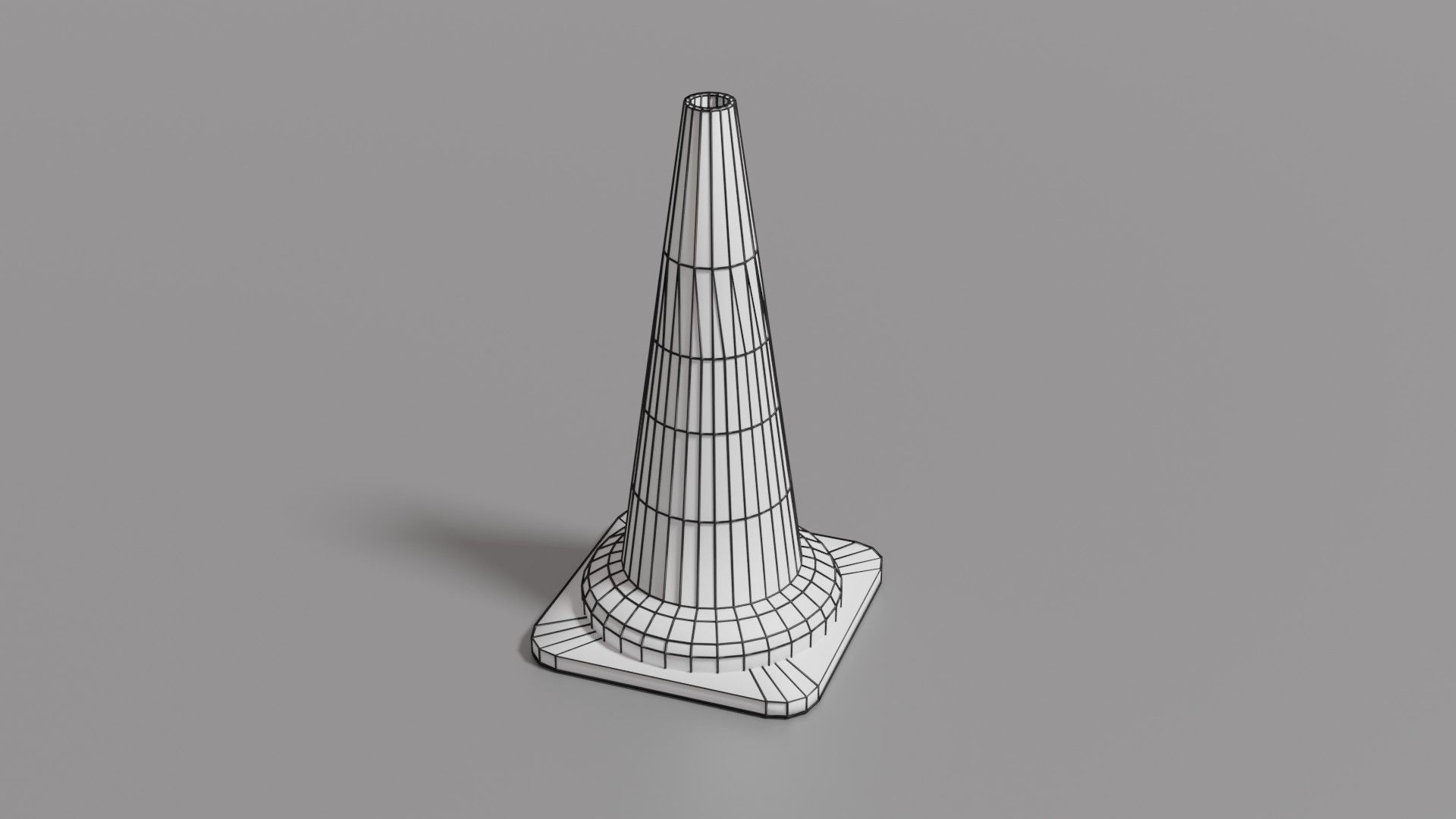 Traffic cone  Low-poly 3D model_13
